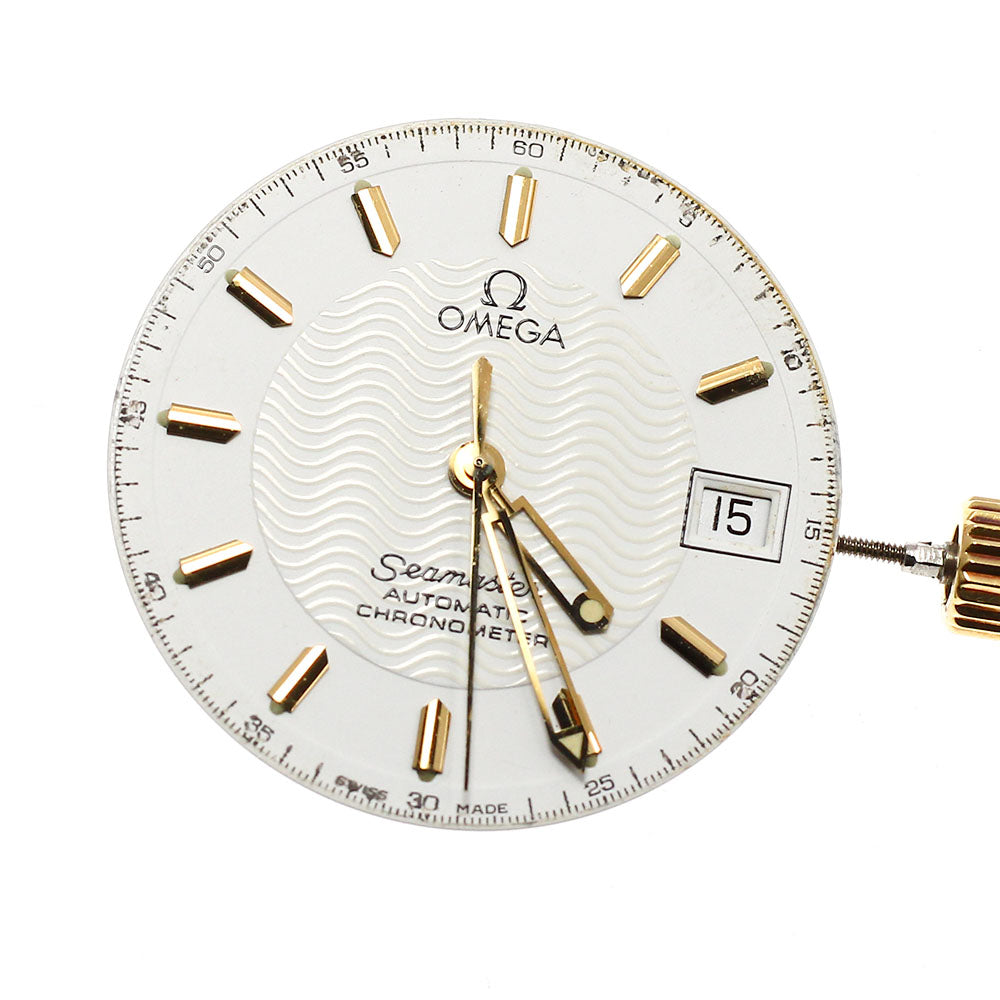 OMEGA Seamaster Movement Date Cal.1109 white Dial Automatic Men's Watch_J-47