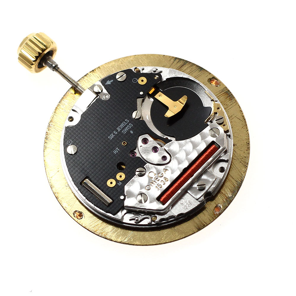 OMEGA Seamaster Movement Cal.1538 Date gold Dial Quartz Men's Watch_J-50