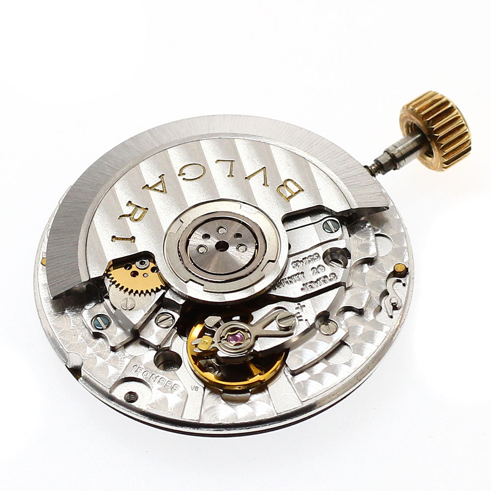 BVLGARI 11P diamond cal.150-MBBB movement black Dial Automatic Boy's Watch_J-55