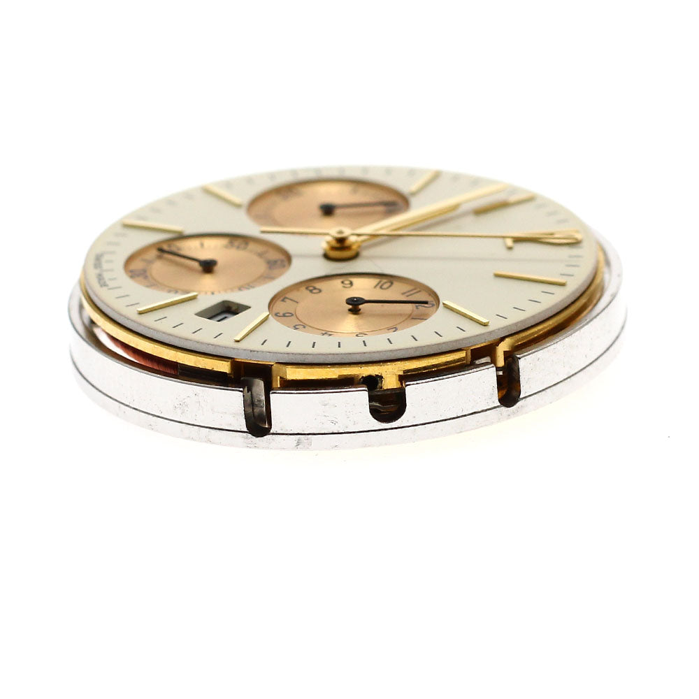 BVLGARI Chronograph Date cal.1270 movement Beige / gold Dial Quartz Men's Watch_J-57