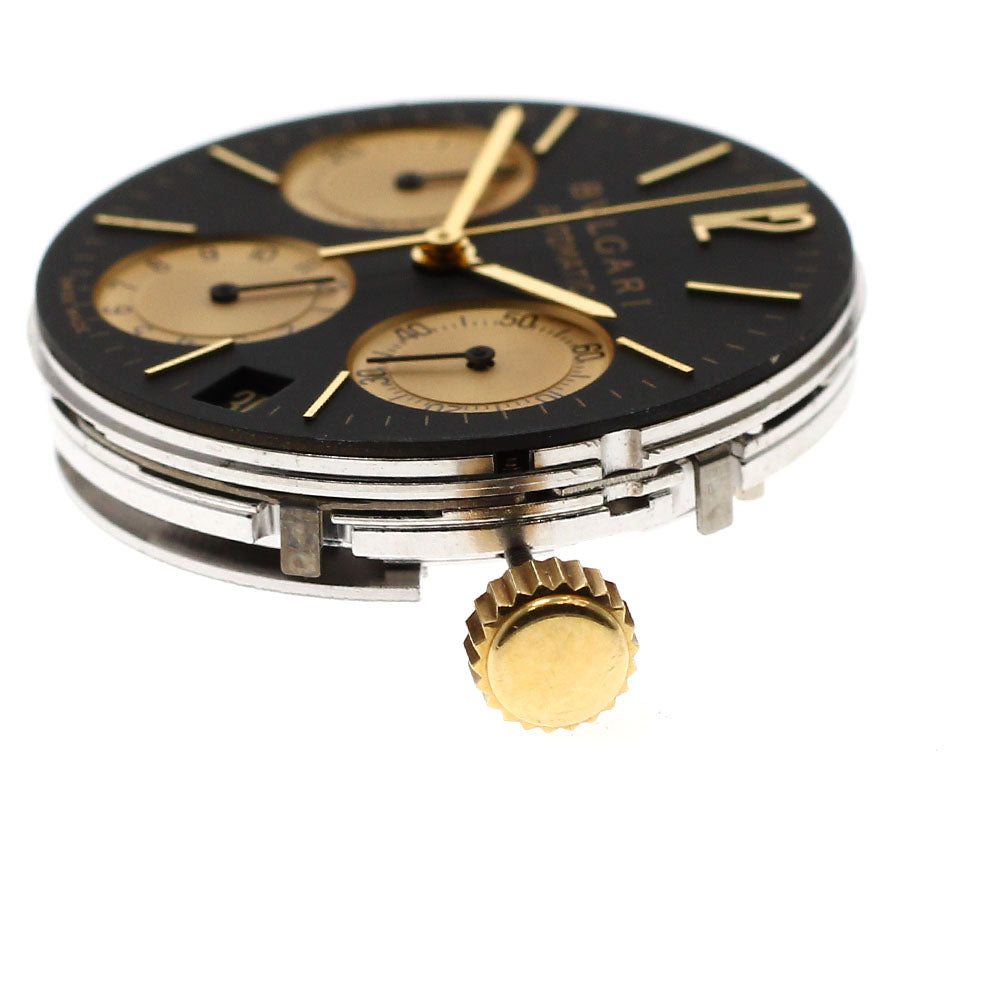 BVLGARI Movement Date Chronograph Cal.080-MBBV Black / gold Dial Automatic Men's Watch_J-69