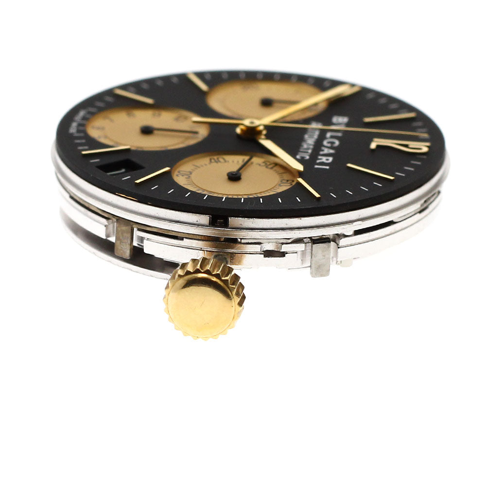 BVLGARI Movement Cal.080-TEEE Chronograph Black / gold Dial Automatic Men's Watch_J-74