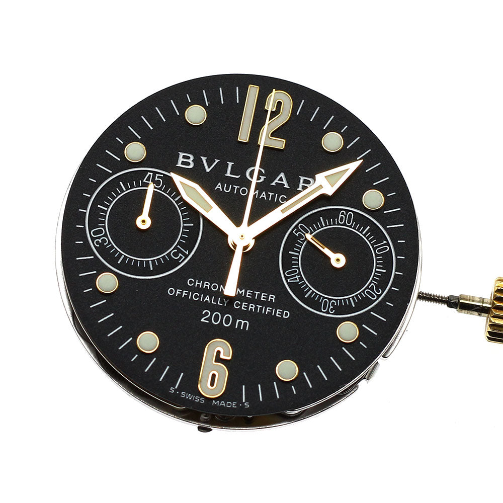 BVLGARI Movement Chronograph Cal.2892A2 black Dial Automatic Men's Watch_J-77
