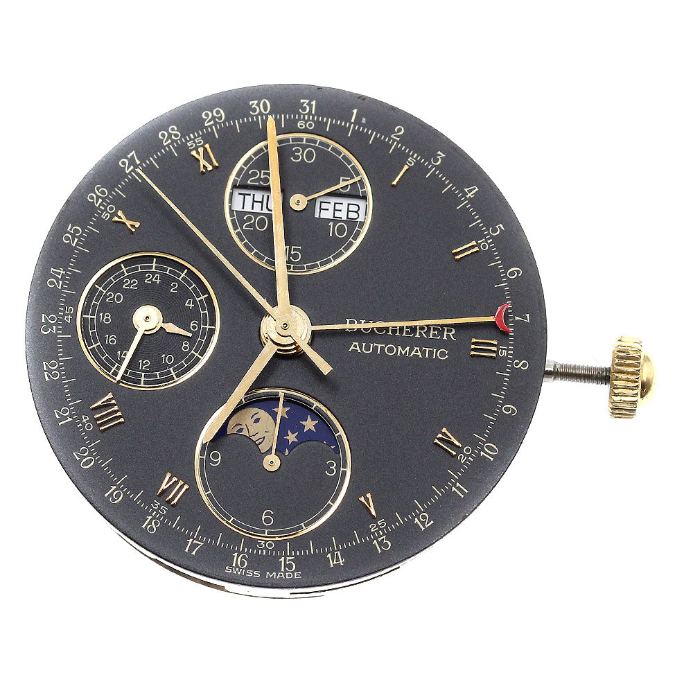 CARL F.BUCHERER Cal.7751 movement black Dial Automatic Men's Watch_J-7