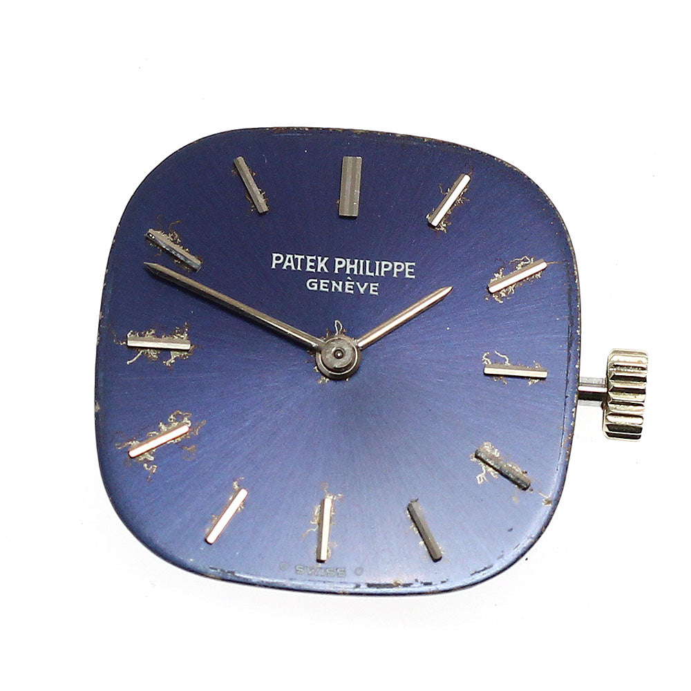 PATEK PHILIPPE Cal.16-250 Movement Navy Dial Hand Winding Ladies Watch_J-94