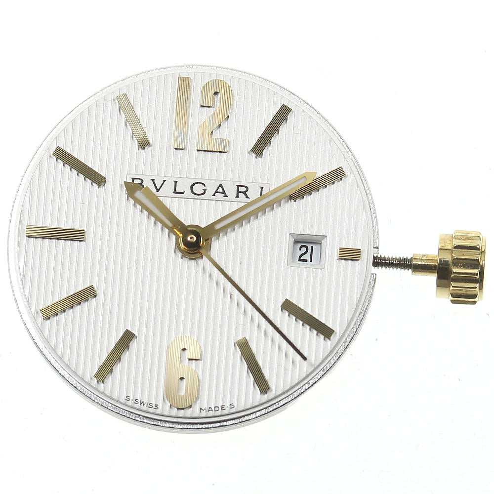 BVLGARI Movement cal.MVE001 Date Silver Dial Quartz Boy's Watch_M7