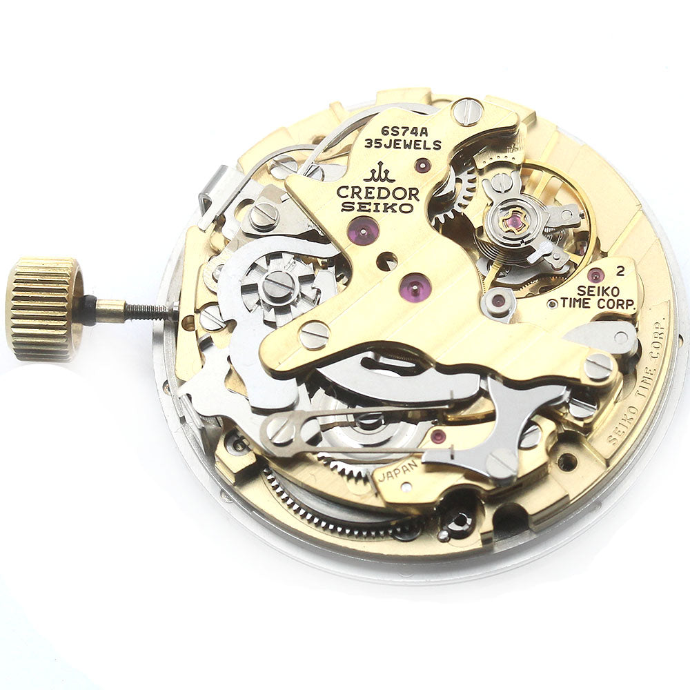 SEIKO CREDOR Movement Cal.6S74A Silver Dial Hand Winding Men's Watch_S-7