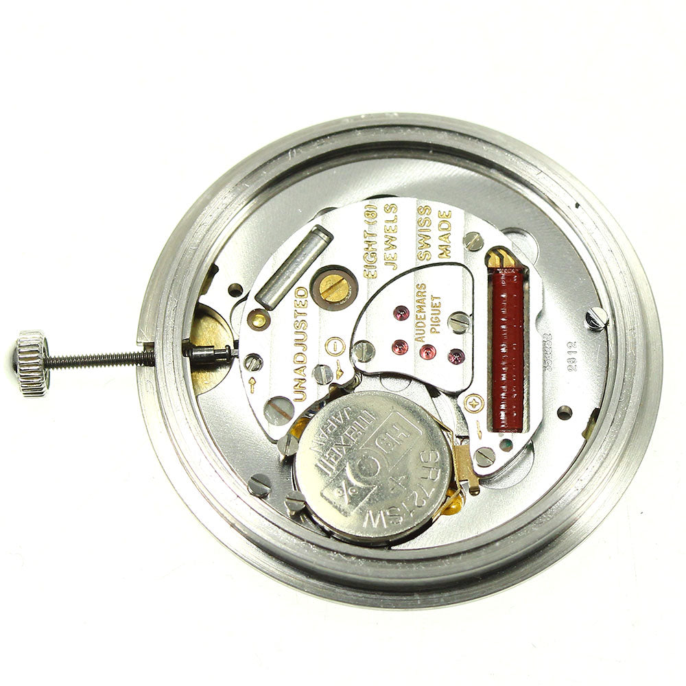 AUDEMARS PIGUET 12P diamond cal.2612 movement black Dial Quartz Men's Watch_V-11