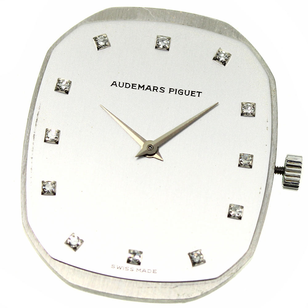 AUDEMARS PIGUET 12P diamond cal.2080 movement Silver Dial Hand Winding Men's Watch_V-49