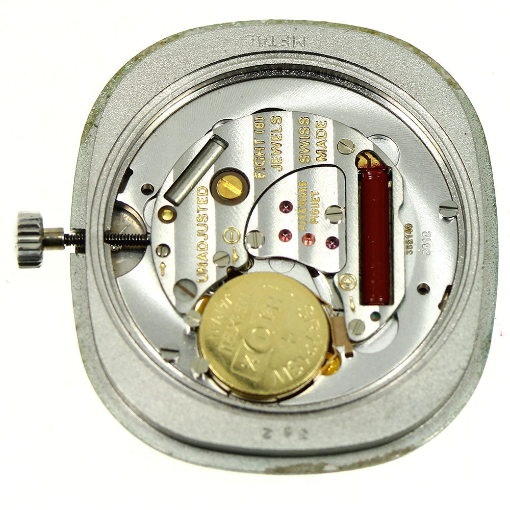 AUDEMARS PIGUET 12P diamond cal.2612 movement Silver Dial Quartz Men's Watch_V-9