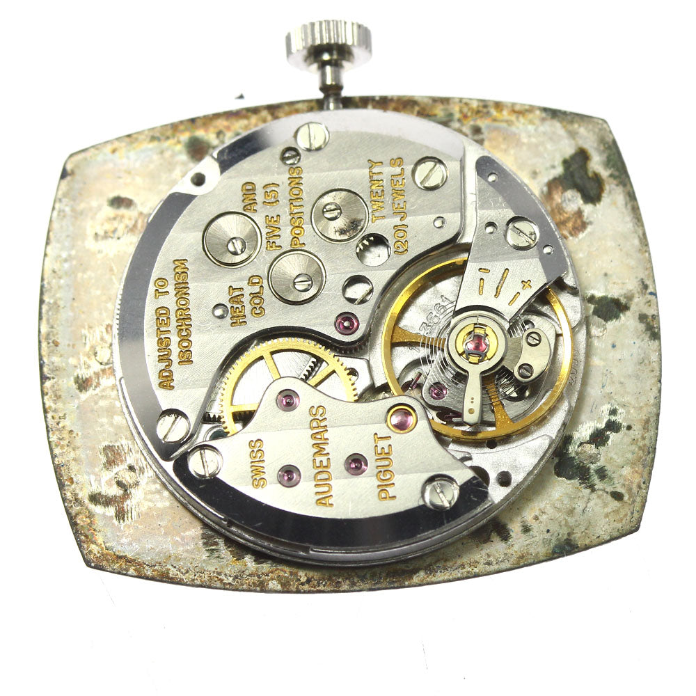 AUDEMARS PIGUET Cal.2090 12P Movement black Dial Hand Winding Men's Watch_V80